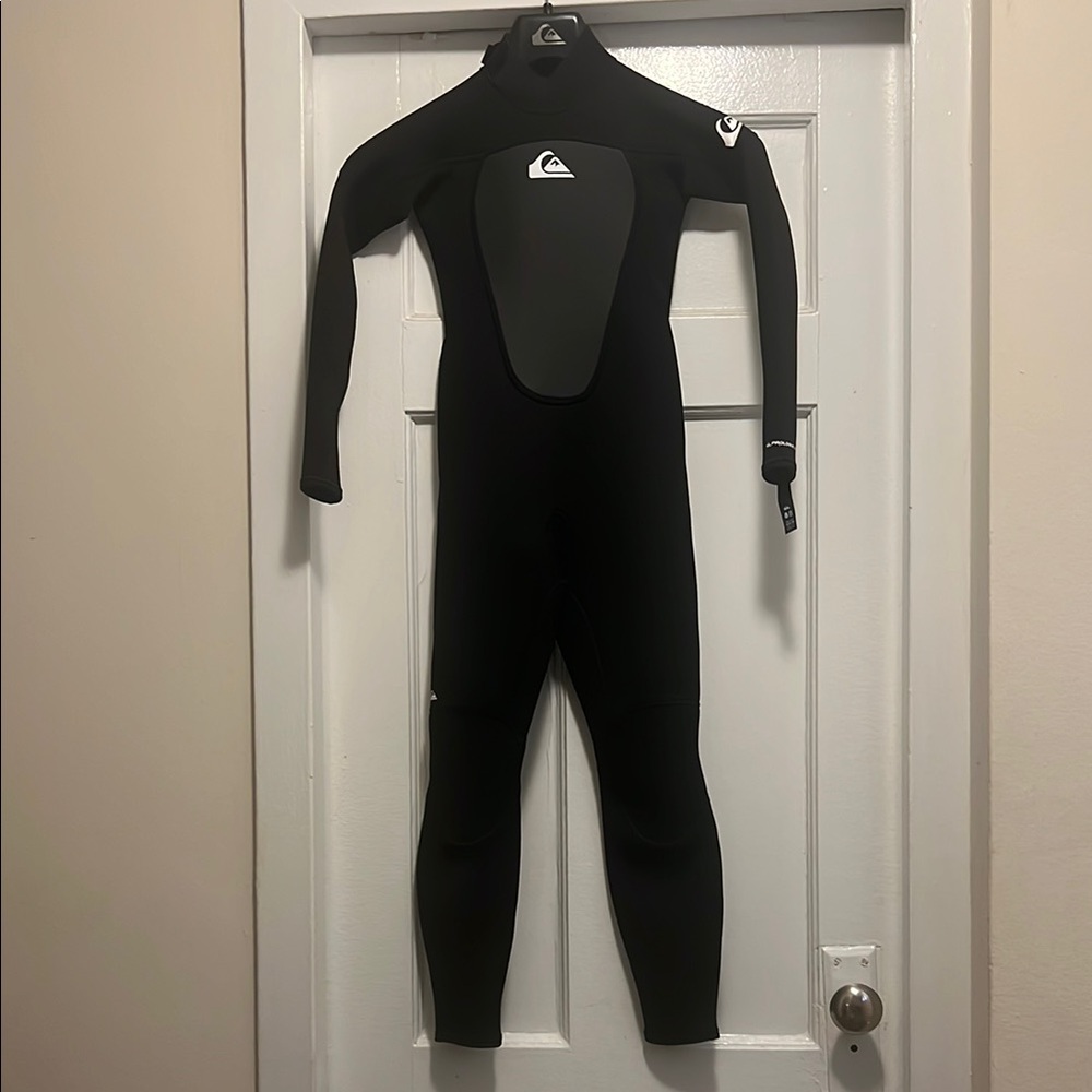 Quiksilver Black Neoprene One Piece Wetsuit